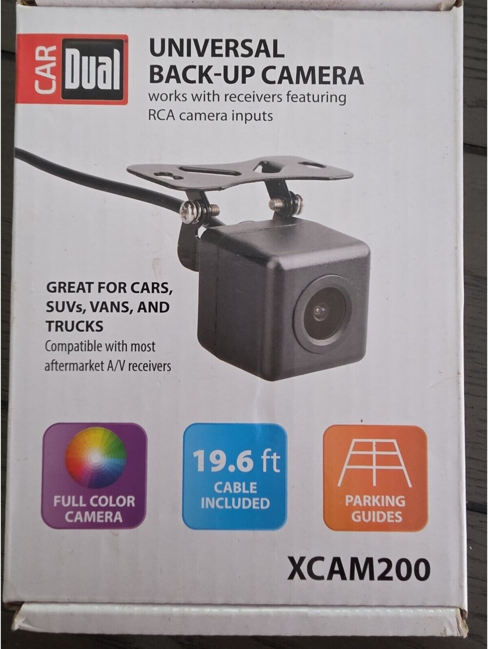 Car Dual UNIVERSAL BACK-UP CAMERA Full Color Rear View • 170° Wide Angle Lens
